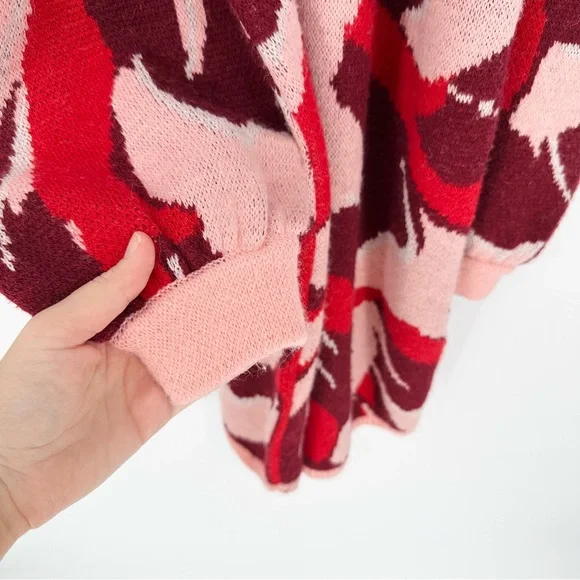 Farm Rio Flower Knit Mini Dress, Multi Color, Size Medium - Picture 7 of 15